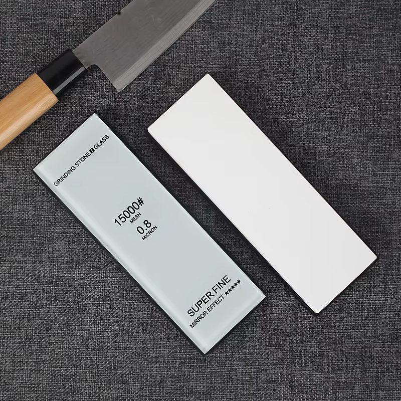 Grain 240-15000 # Pierre à aiguiser professionnelle en aluminium blanc