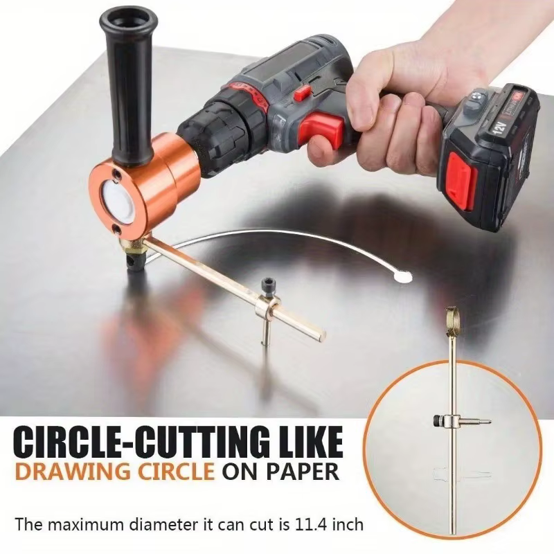 1 pièce Accessoire de découpe de tôle pour perceuse