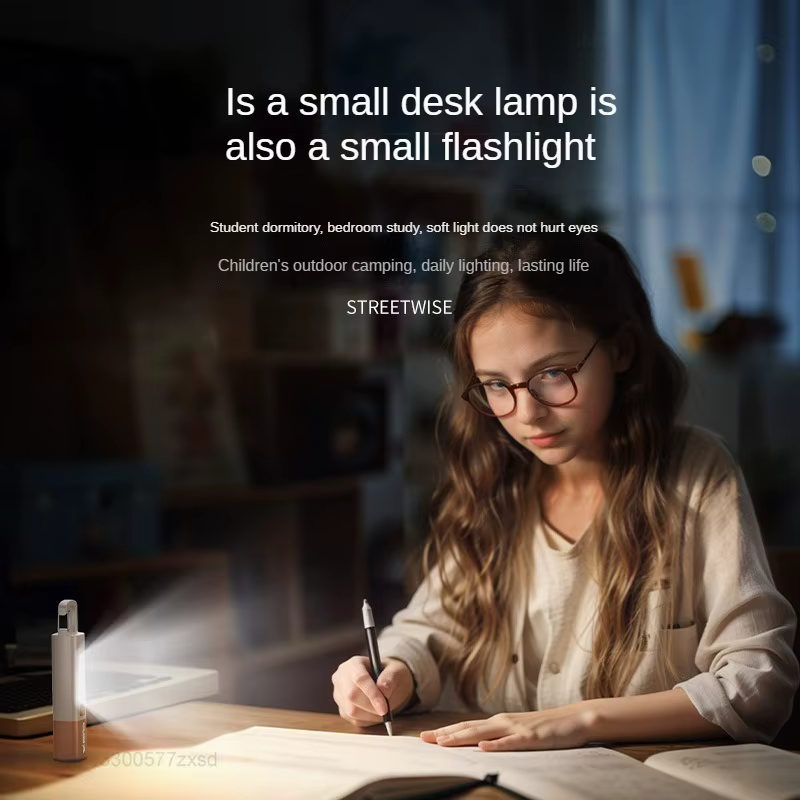 Nouvelle lampe torche multifonction portable, lumières puissantes, focalisation variable avec projecteur latéral, éclairage d'urgence extérieur haute luminosité