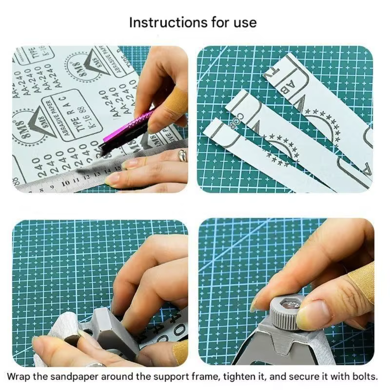 Outil meulage incurvé modèle 652F, ponceuse plate incurvée, ponçage polissage