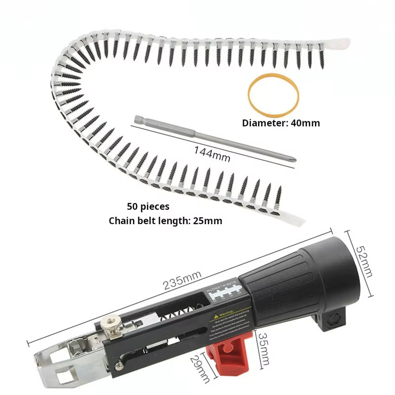 Vis automatique pointe chaîne clou Gu-n adaptateur vis Gu-n pour perceuse électrique vis