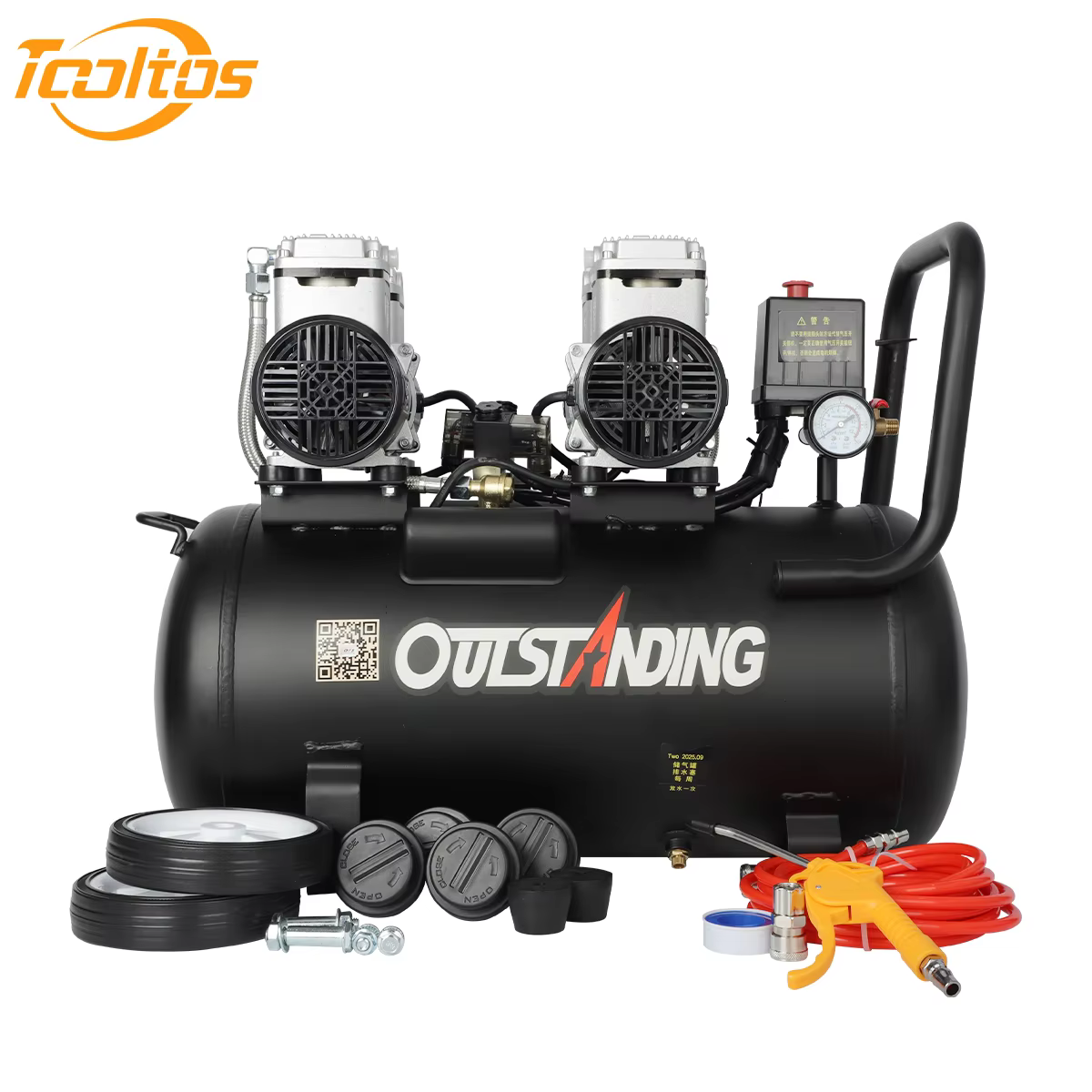 Compresseur d'air TOOLOTS 2800 tr/min avec réservoir de grande capacité pour outils de bijouterie