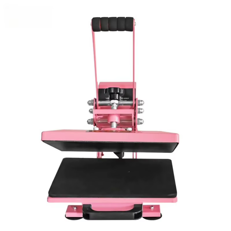 Machine de presse à chaud numérique, presse à chaud, machine de transfert de chaleur pour t-shirt, coulissant, qualité industrielle, rose, blanc, 23x30 pouces