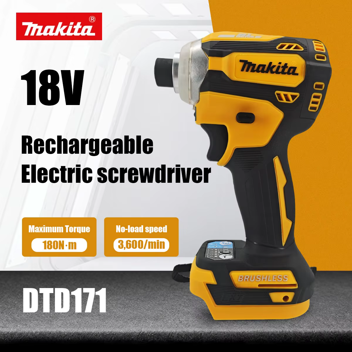 Perceuse-visseuse électrique sans fil Makita DTD171 multicolore