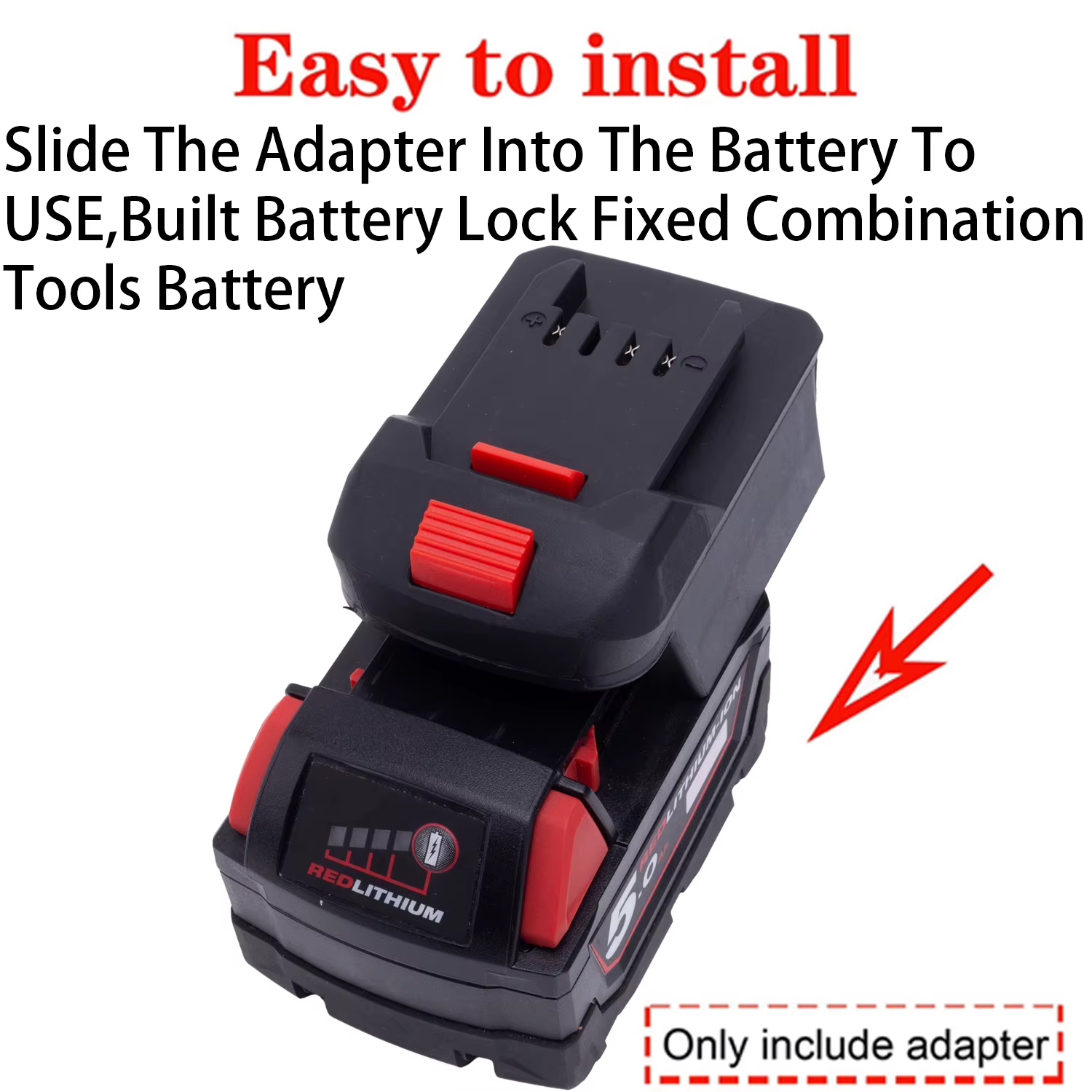 Adaptateur/convertisseur de batterie pour outils Lidl Parkside X20V Li-ion vers