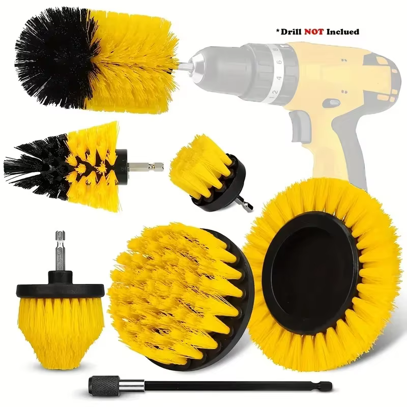 Ensemble de fixation de brosse de forage 7 pièces