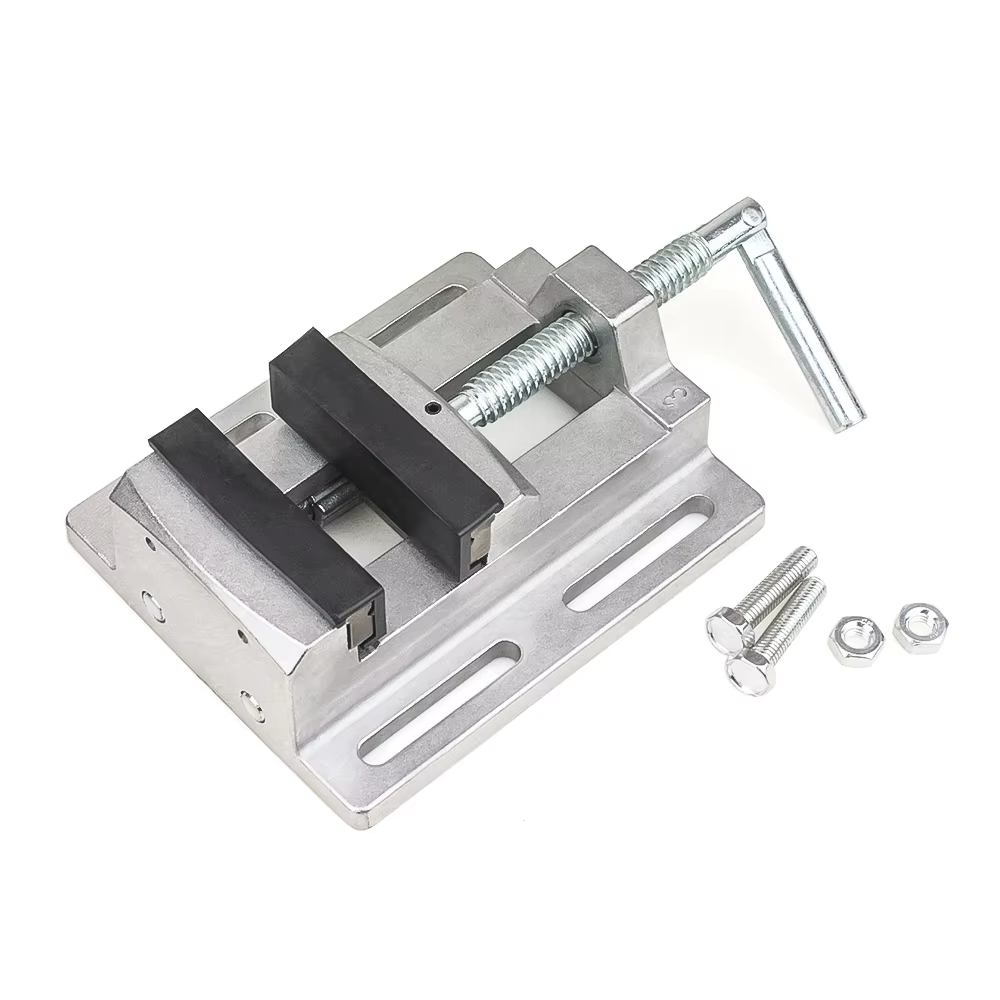 Pince de fraiseuse 3 pouces, étau à mâchoire parallèle, perceuse, étau de presse, table de travail réglable, pince en alliage d'aluminium, serrage à Double piste