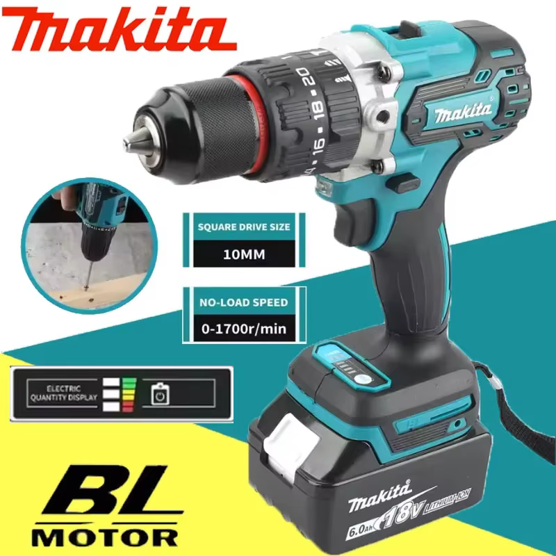 Makita DDF487 tournevis électrique au Lithium sans brosse perceuse électromécanique pour batterie