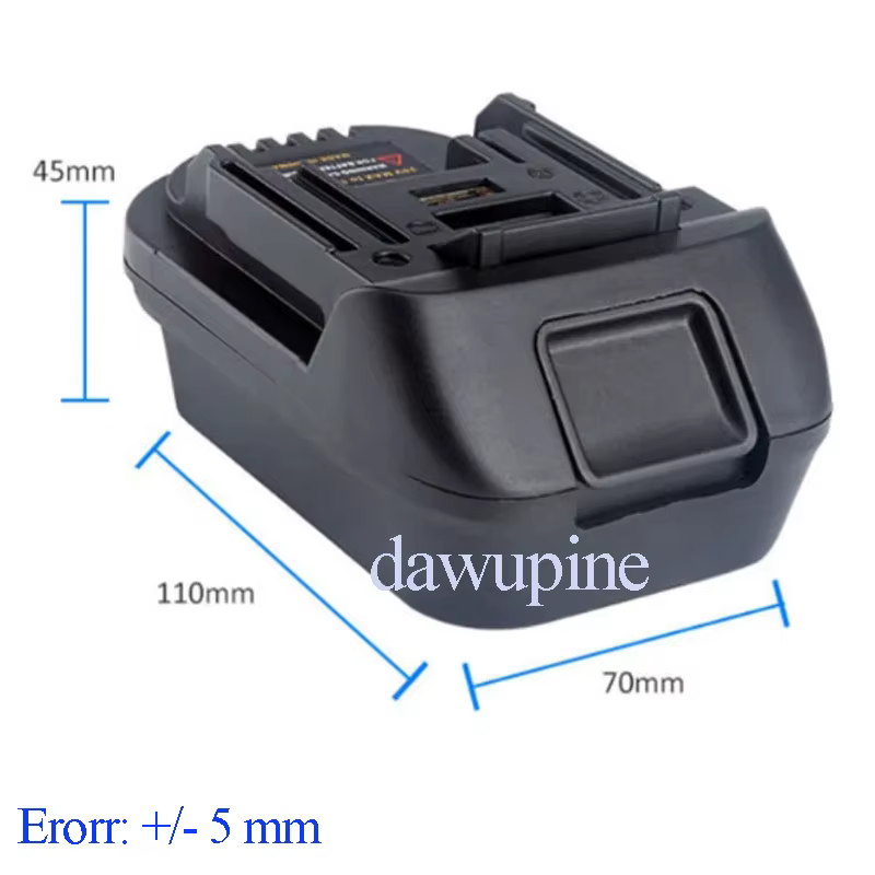 Adaptateur convertisseur DM18M pour Milwaukee pour M18 pour batterie Li-ion Dewalt 20V pour outils électriques Makita