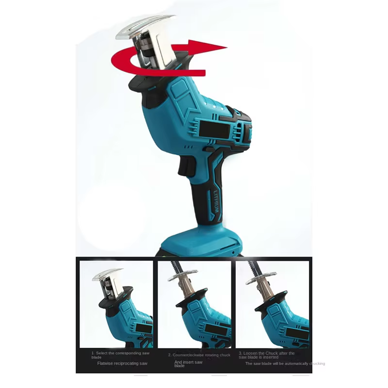 Outil de coupe du bois et du métal à vitesse variable rechargeable