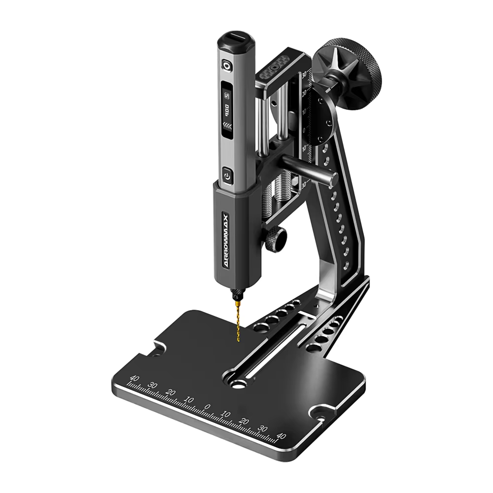ARROWMAX Mini perceuse électrique sans fil avec support de table