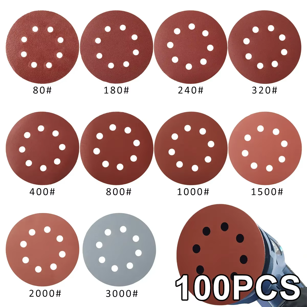 Ponceuse orbitale pneumatique de 5 pouces