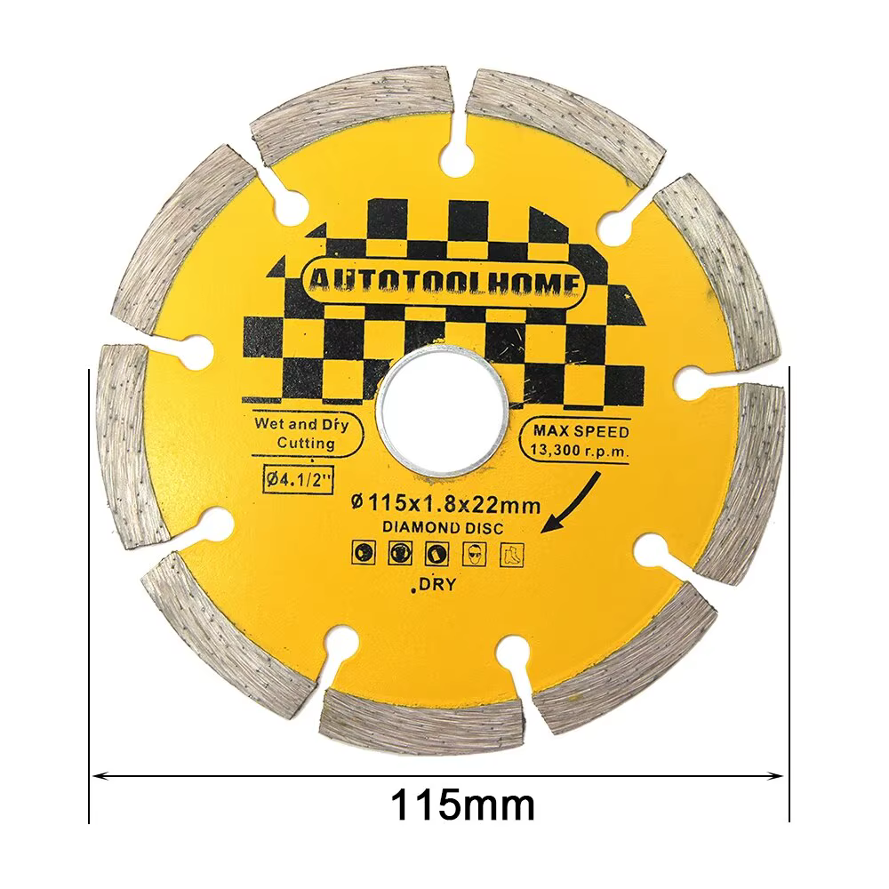115mm diamant sec rainuré mur brise lame de scie granit marbre
