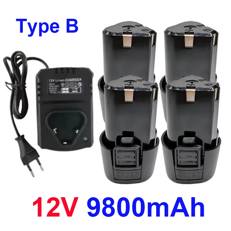 Batterie de charge universelle pour outil électrique de type B 12V 9800mAh 100% neuve