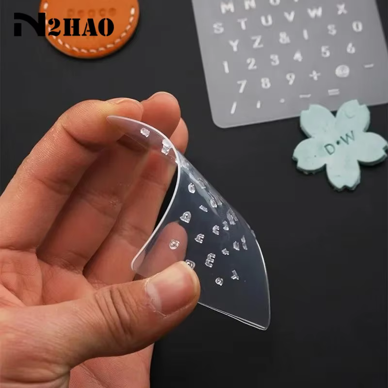 1 ensemble d'outils de marquage et d'impression sur cuir, poinçon de lettrage pour cuir, outil d'impression pour articles en cuir translucides, moule en cuivre à caractères mobiles