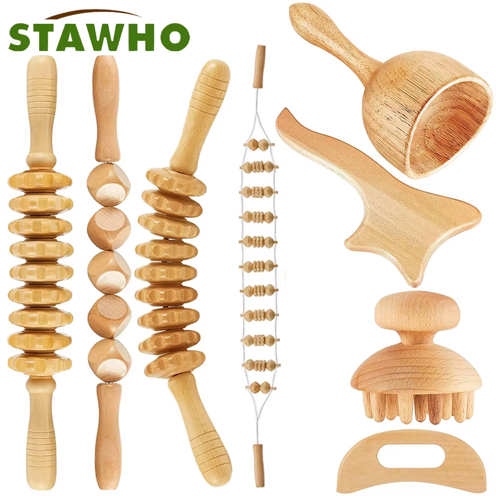 Outils de Massage thérapeutique en bois, outils de thérapie en bois pour soulager la douleur musculaire du corps, outils de sculpture du corps, Massage de la Fascia 1 pièces