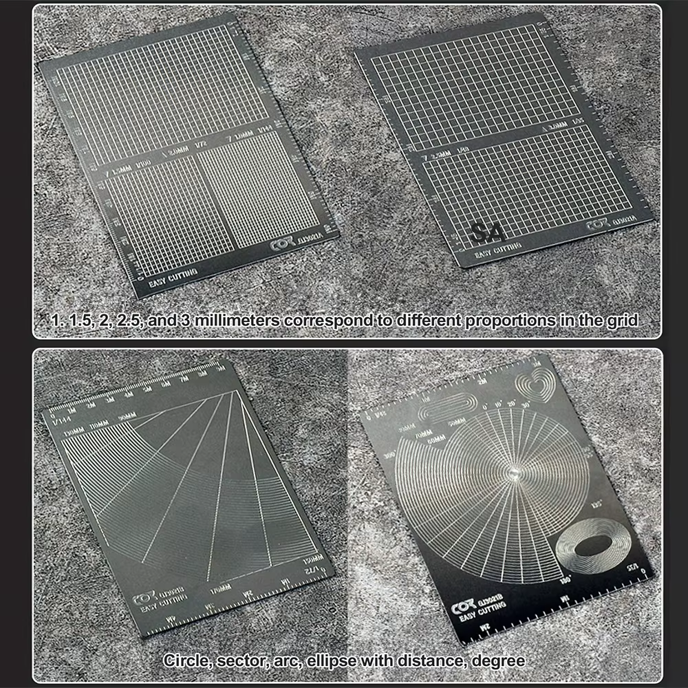 Feuille de masquage modèle en acier inoxydable