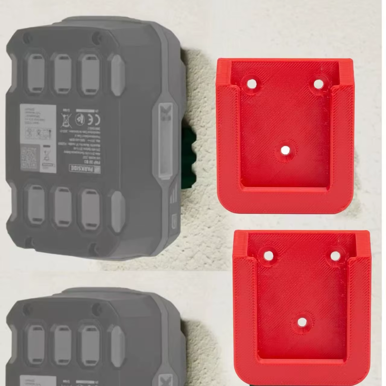 Pour support de montage mural Parkside pour batterie d'outil électrique sans fil 20V 2Ah/4Ah