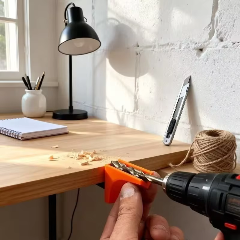 Lot de 3 guides de perçage avec rainures en V pour une ajustement parfait | Outil de positionnement carré plus durable