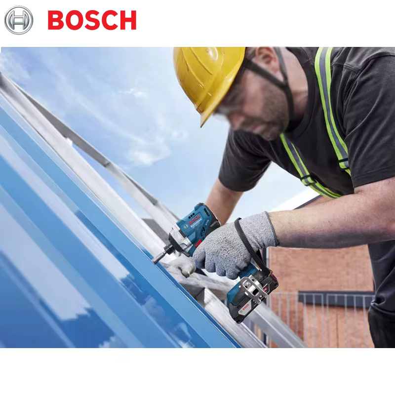 BOSCH GDR 18 V-215 pilote d'impact sans fil professionnel 215 Nm perceuse à percussion sans brosse 1/4 "outils électriques hexagonaux internes GDR18V-215