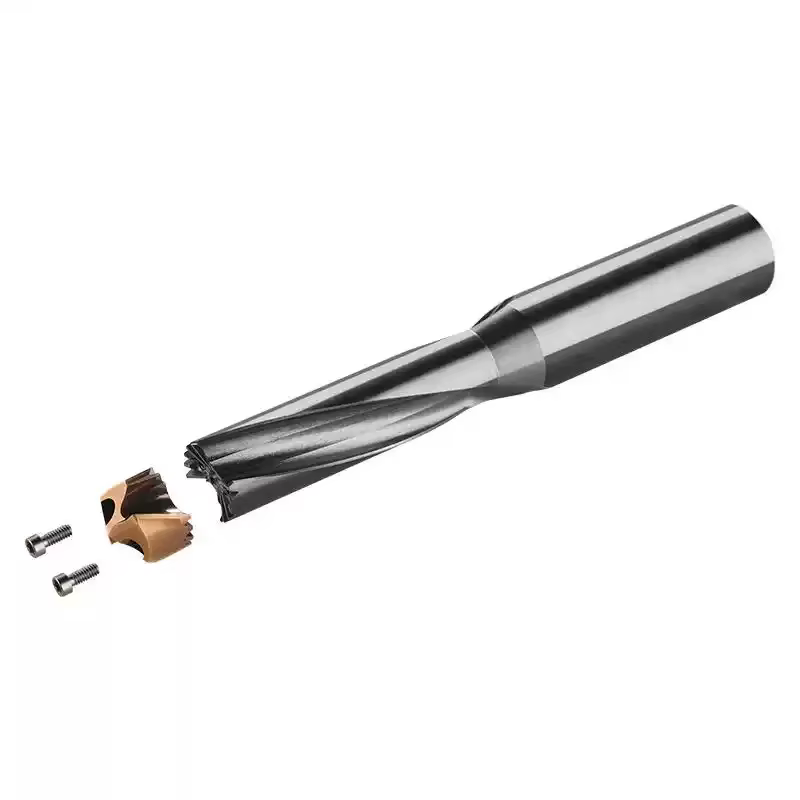 Forets robustes à trou profond à dents de sabre de couronne avec refroidissement interne/sortie d'eau 3x 5x pistolet étendu/forets à pelle pour Ind