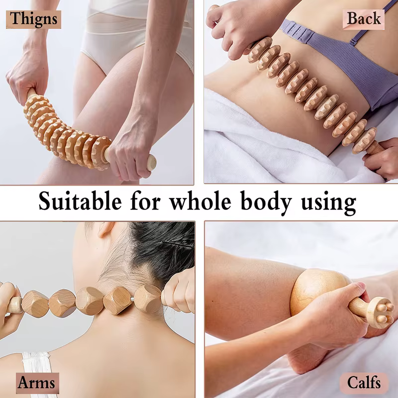Outils de Massage thérapeutique en bois pour la mise en forme du corps, Drainage lymphatique Anti-Cellulite, Massage professionnel en bois pour la sculpture de la taille