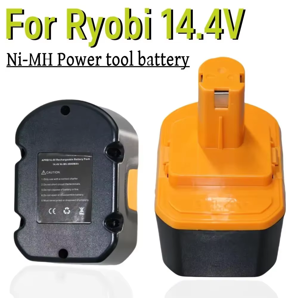 Batterie de remplacement pour perceuse sans fil R10521 RY6201 RY6202 130224010 130224 pour Ryobi 14.4V 6800 NI-MH