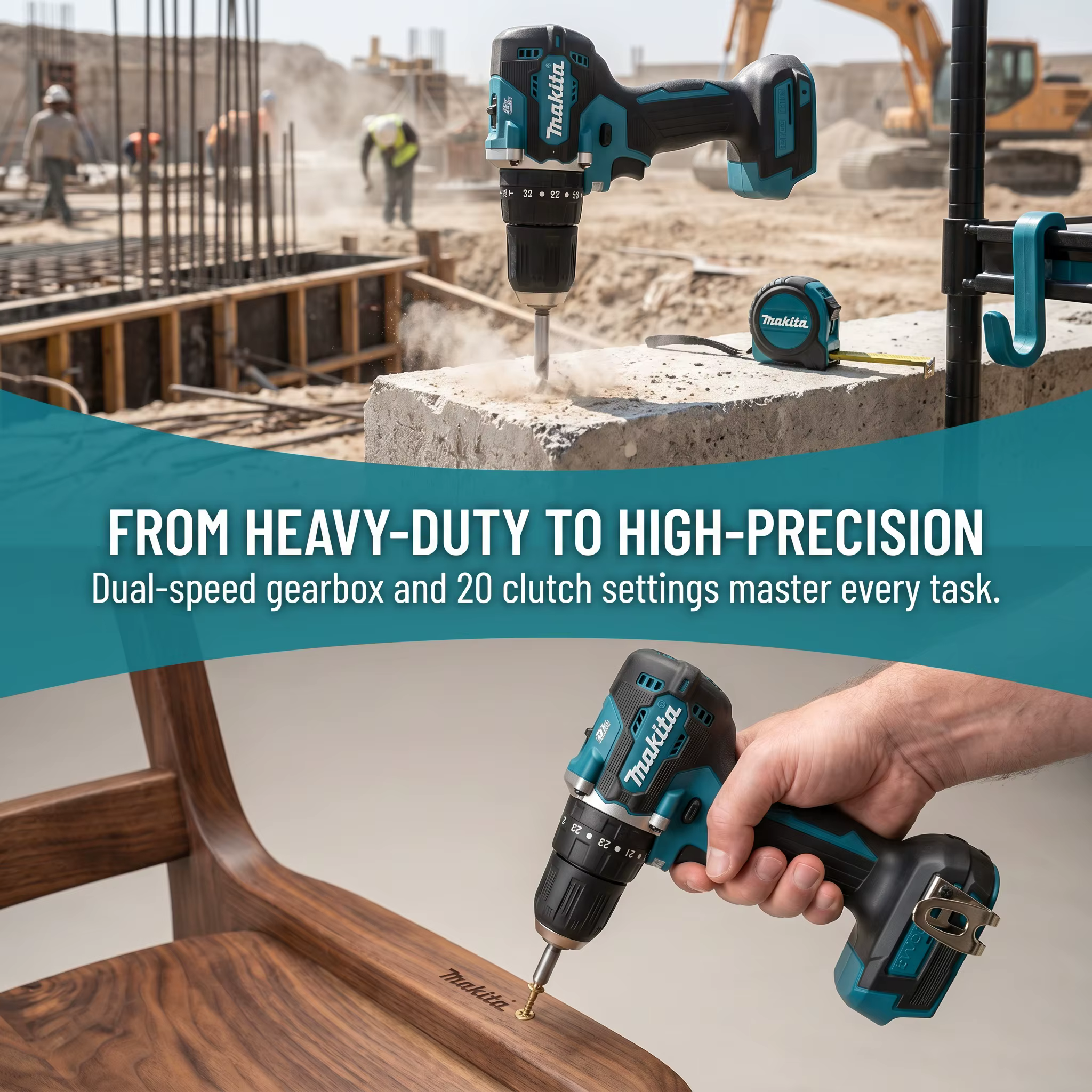 Perceuse-visseuse sans fil Makita DDF487 18V, moteur sans balais, tournevis à chocs électrique, outil électrique rechargeable, outil seul