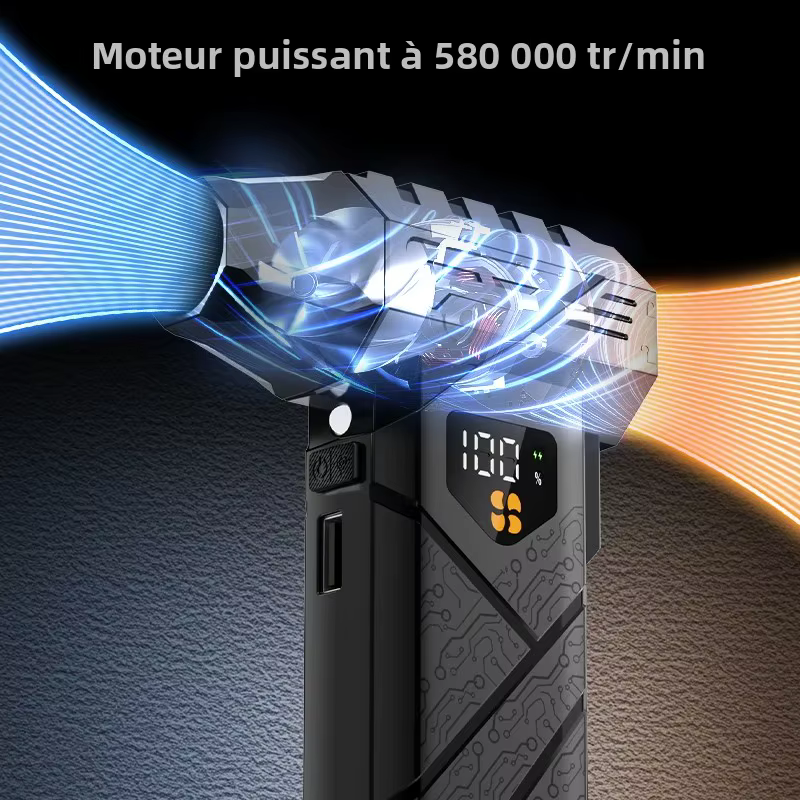 Souffleur turbo puissant 580000 tr/min