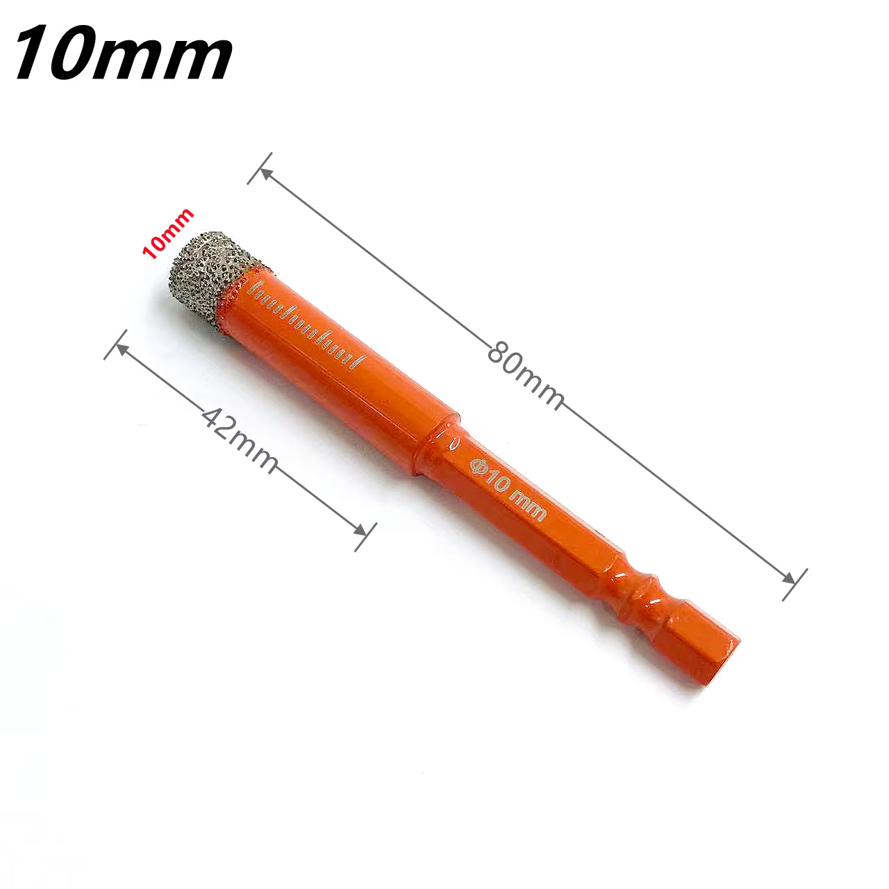 Jeu de forets diamantés secs pour granit céramique marbre carrelage pierre verre matériau dur tige hexagonale maçonnerie trou scie foret 5-16mm