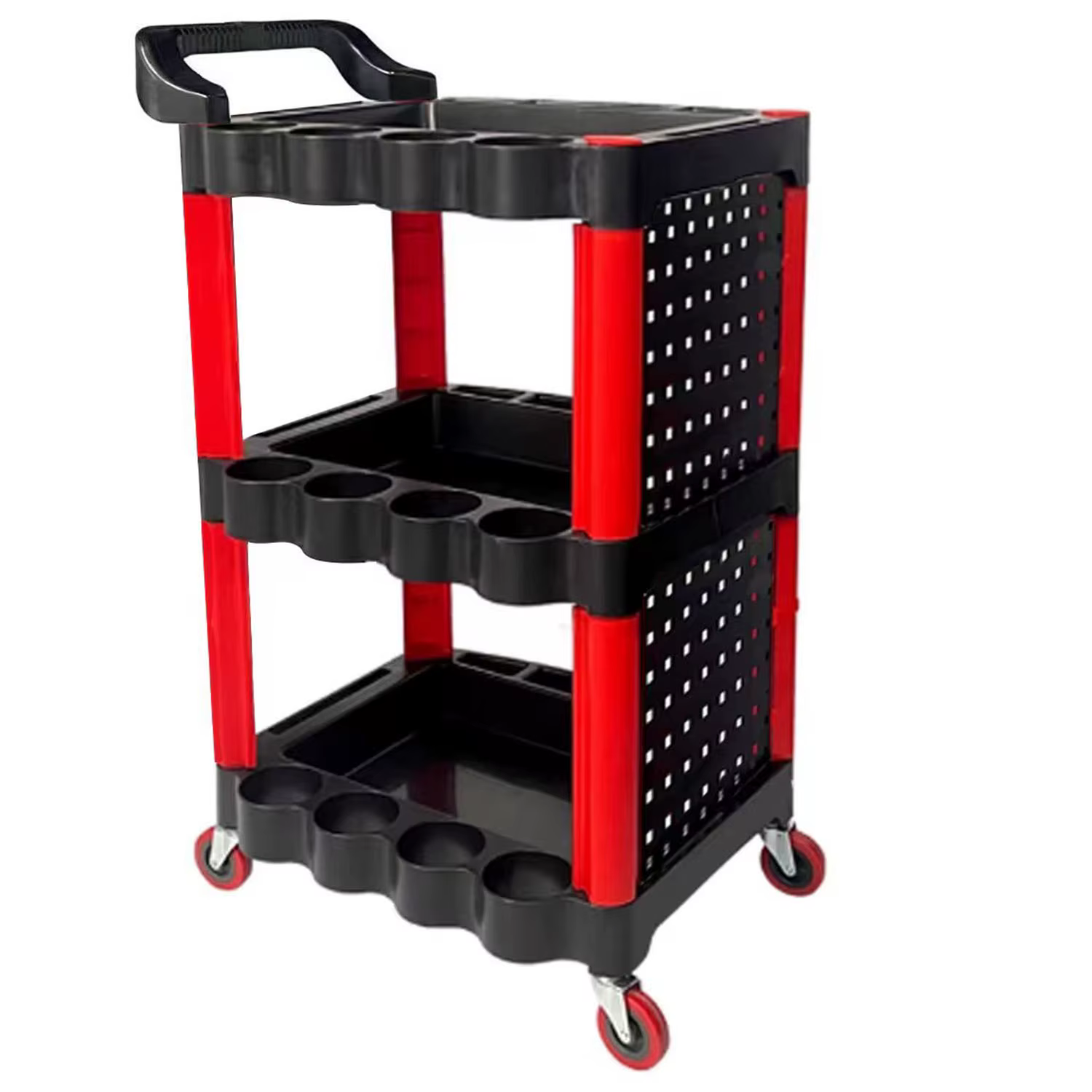 Chariot à 3 couches avec planche suspendue