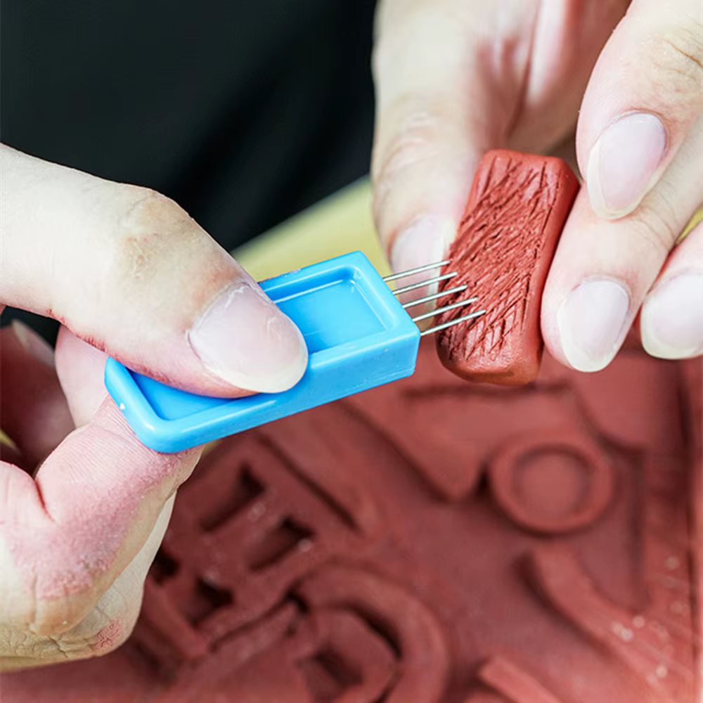 Brosse en acier pour la texture de la poterie, outil de rasage, grattoir à cheveux, artisanat en céramique, concepteurs de polymères, modélisation des nuits de boue, fabrication de liaison