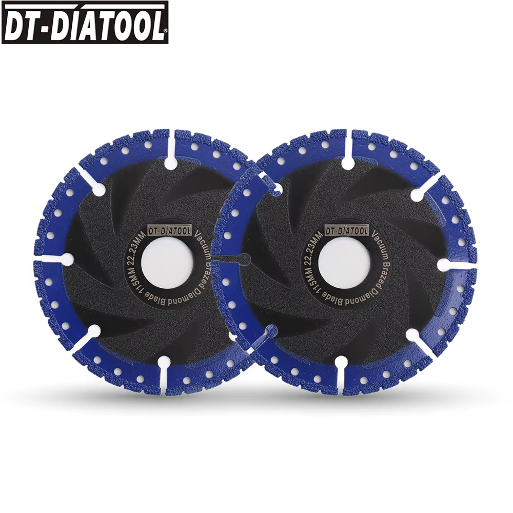 DIATOOL 1/2pcs Dia 115mm scie sphérique brasé universel disque de coupe en acier tuyau fer barre d'armature pierre dure