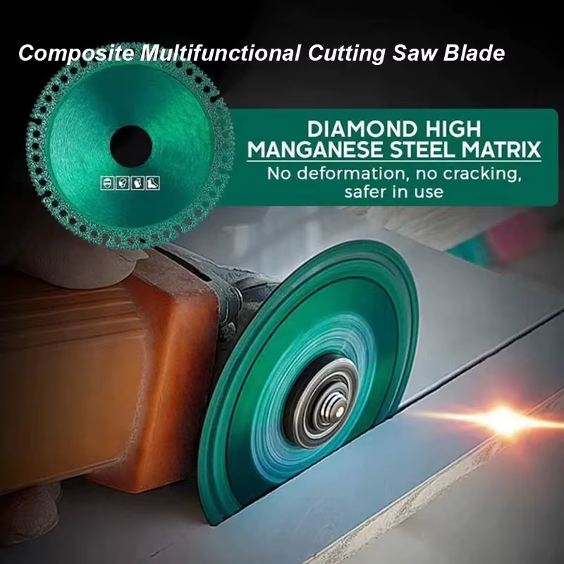 Lame de scie circulaire multifonctionnelle composite, disque diamanté pour carrelage céramique, verre, bois, marbre, PVC, ultra-mince, pour meuleuse d'angle 100 mm