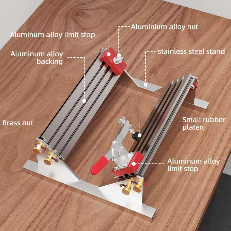 Gabarit cannelé réglable pour scie de Table