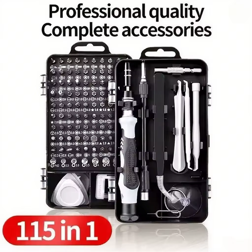 Jeu de tournevis multifonctionnels 115 en 1