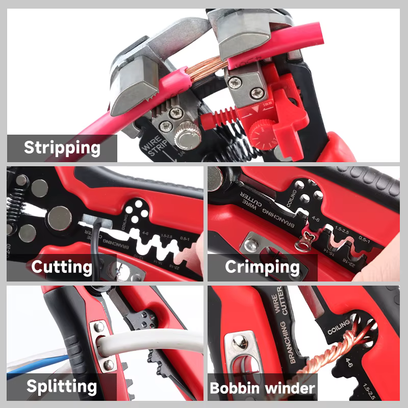 Outils de dénudage de fil pince multi-outils YES-1R automatique 5 en 1 coupe-dénudage sertissage câble fil électricien