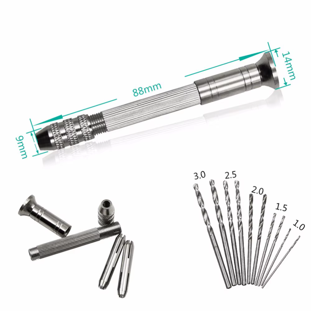 Mini perceuse à main en aluminium de haute qualité