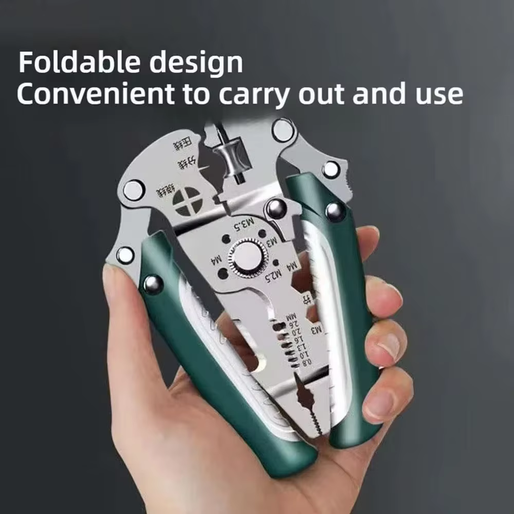 Dénudeur de fils pliable