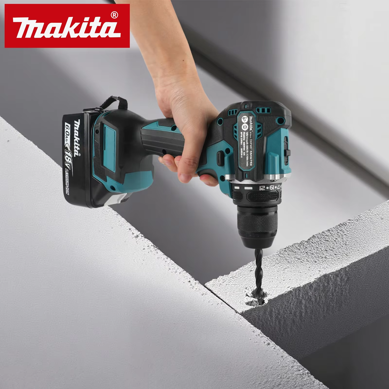 Perceuse à percussion Makita DDF487 pour usage domestique