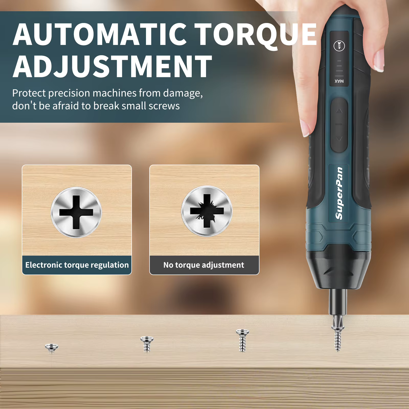 Tournevis électrique sans fil HTCordless 1300mAh rechargeable