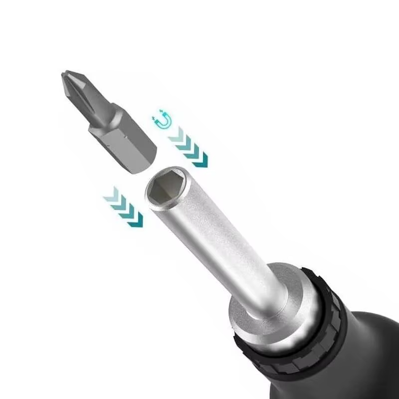 Makita D-58833 tournevis magnétique à cliquet embout remplaçable positif négatif antidérapant multifonctionnel facile à transporter outils à main
