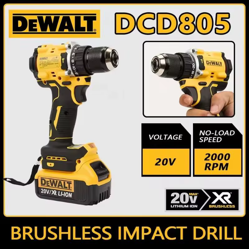 DEWALT DCD805 tournevis électrique Compact sans brosse perceuse à main