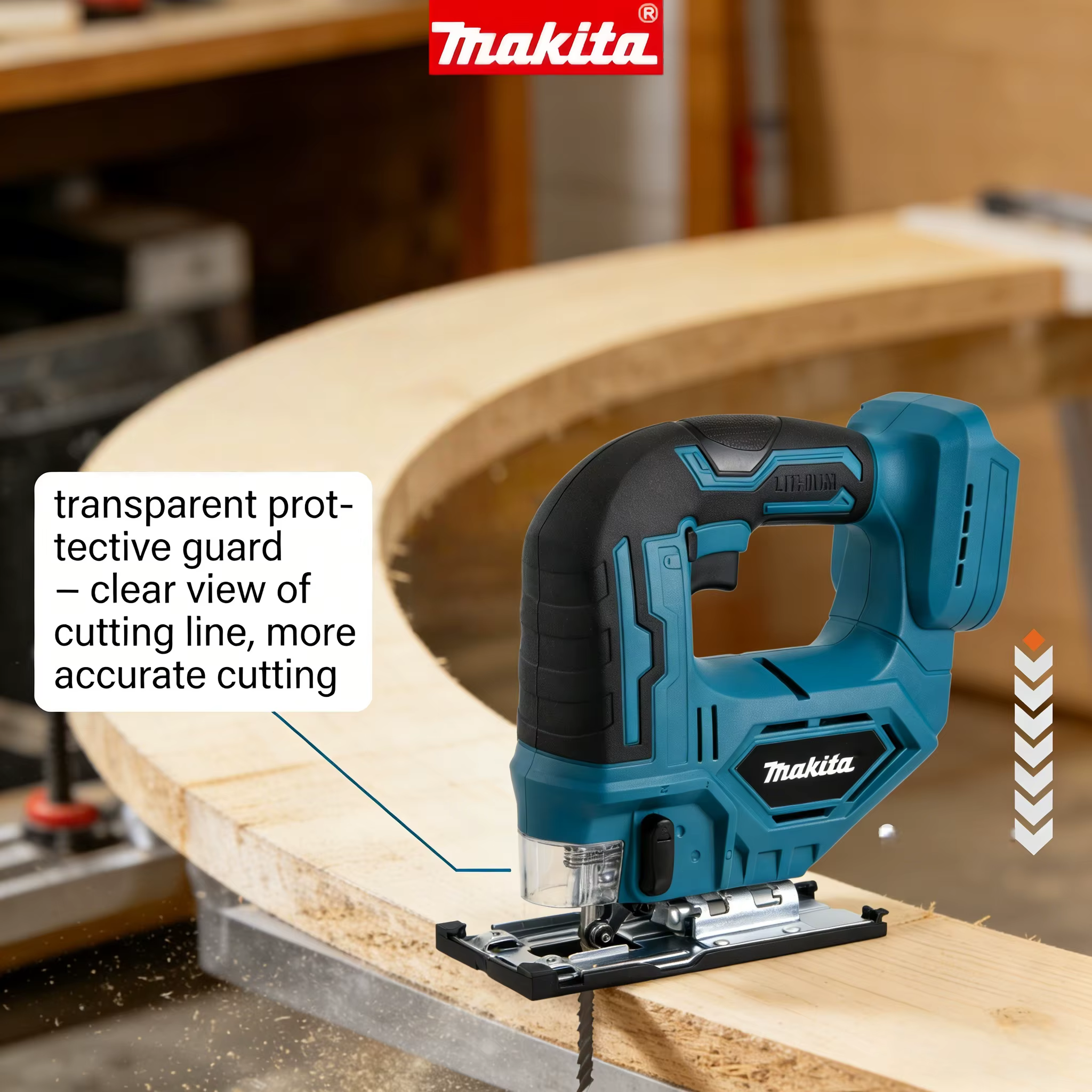 Scie sauteuse sans fil Makita DJV182Z 18V sans balais 340W