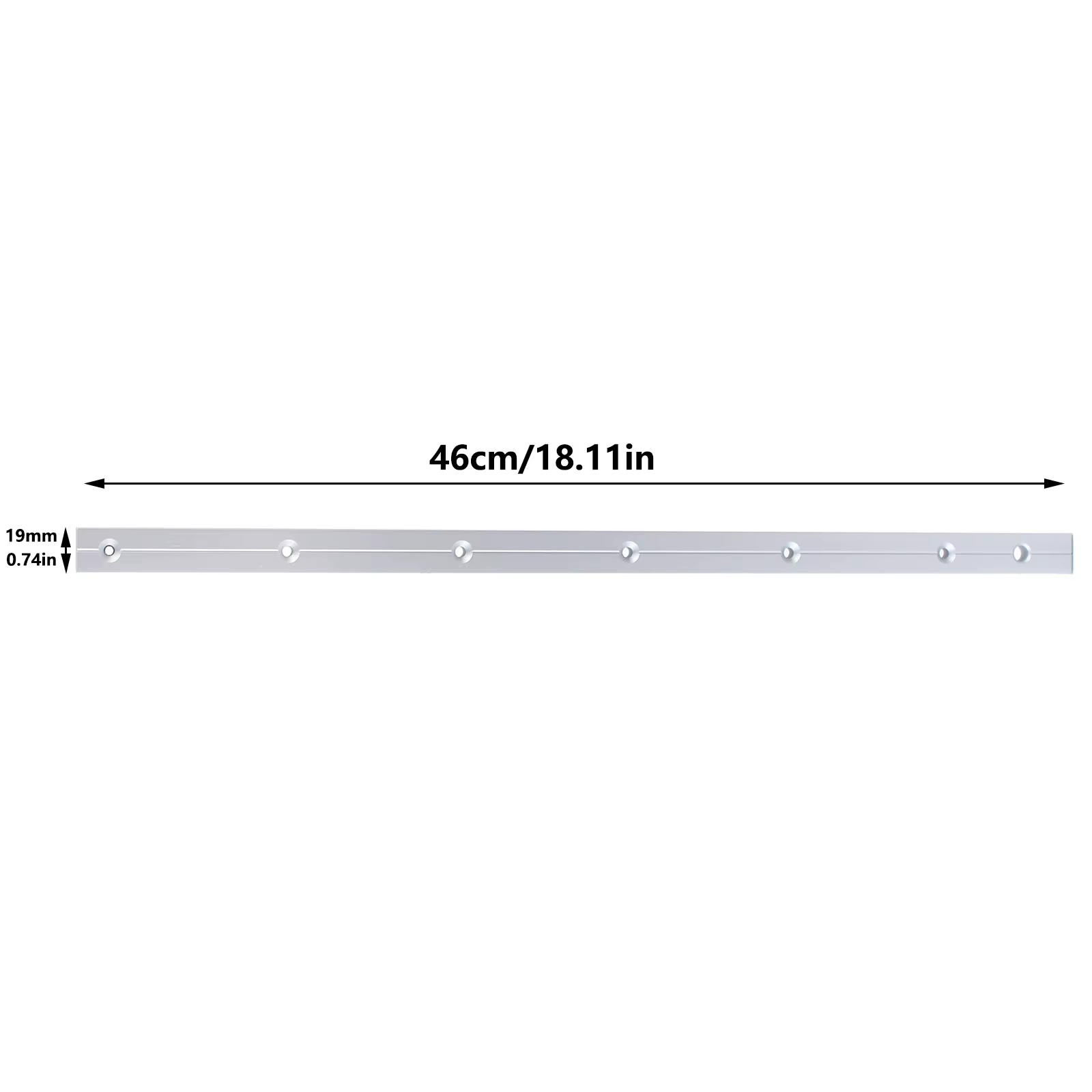 Barre d'onglet de traîneau transversale 2 pièces