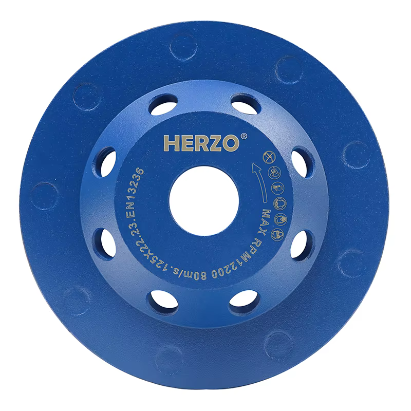 HERZO-Disque de meuleuse pour béton, diamant multi-dents, 125mm/5 pouces