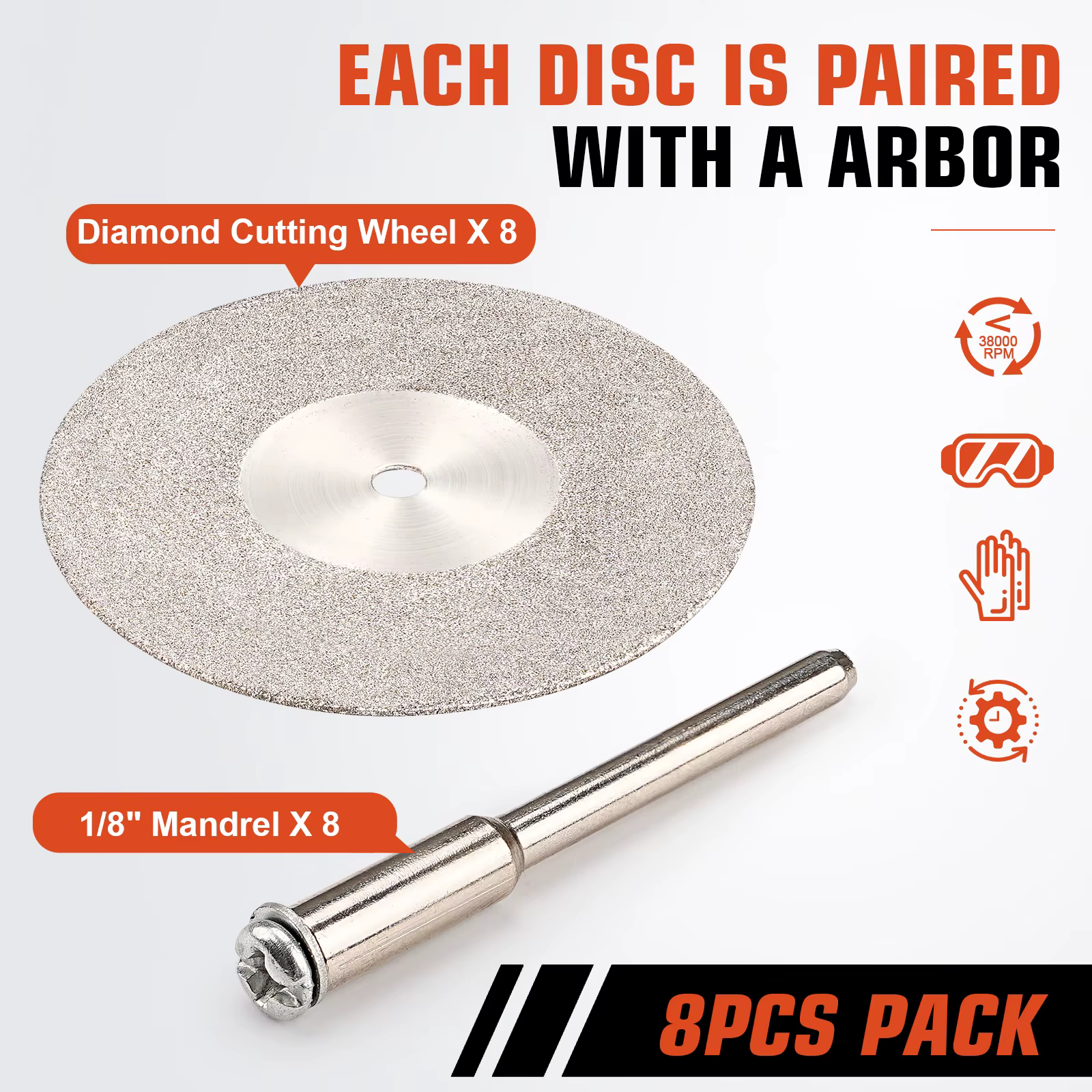 Disque de coupe diamant pour perceuse Dremel