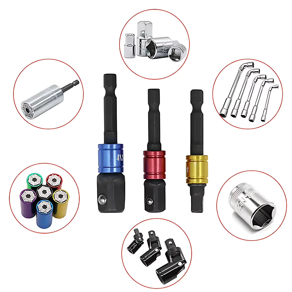 Kit d'adaptateur de douille de perceuse à percussion