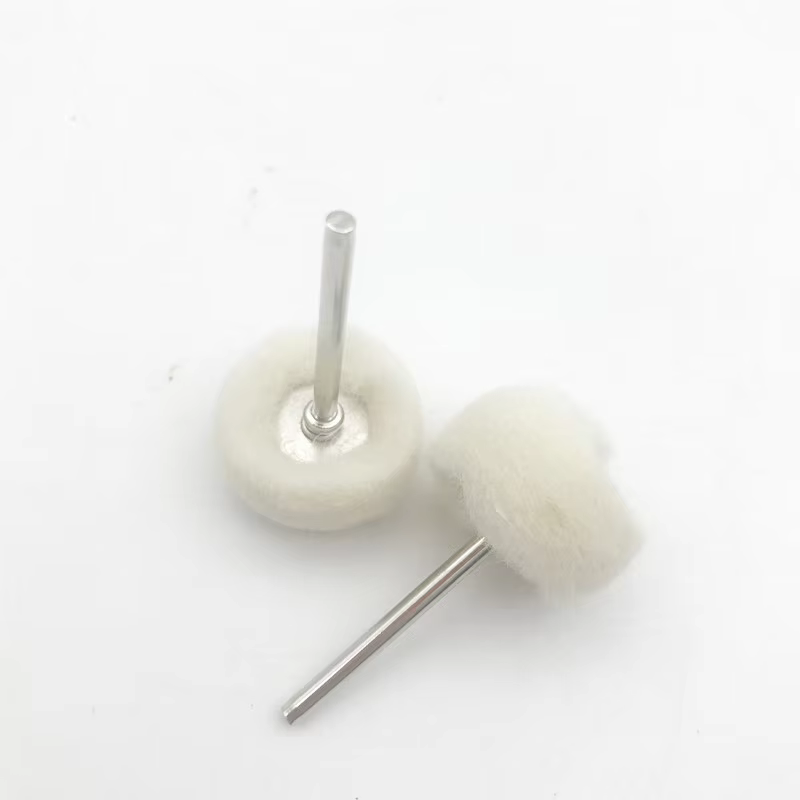 10 pièces Mini têtes de ponçage abrasives en feutre