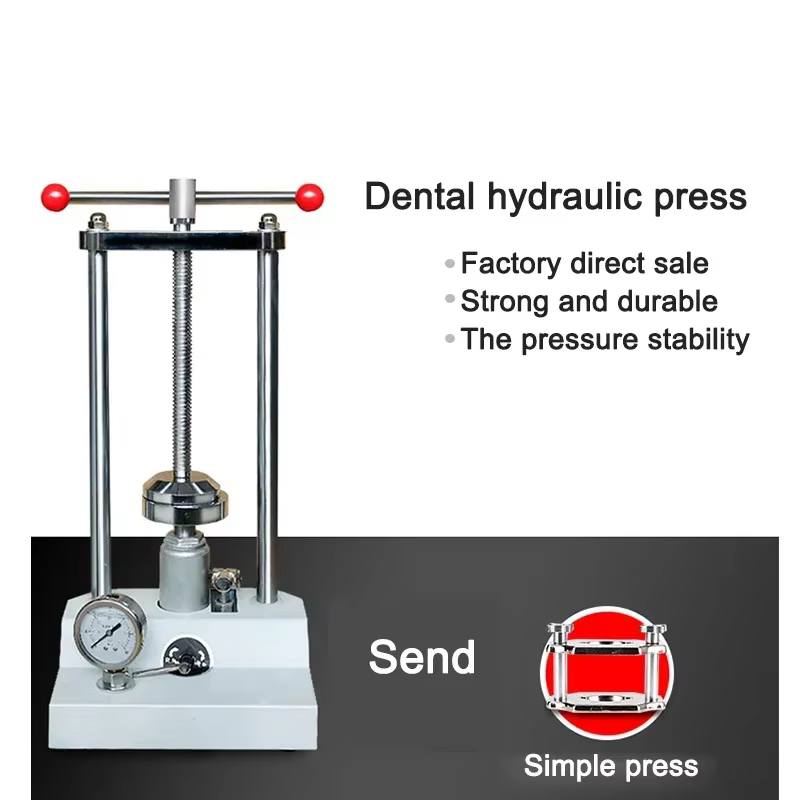 Presse dentaire hydraulique avec manomètre